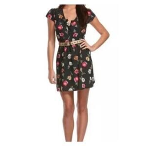 Tucker for Target - Women's Semi-Sheer, Black Floral, Lightweight Dress (M)